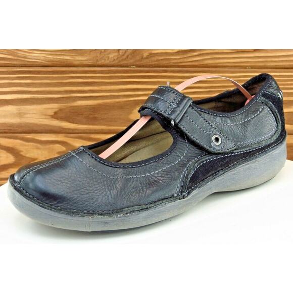 Clarks Size 8.5 M Round Toe Black Mary‎ Jane Leather Women 64788 - Picture 1 of 9